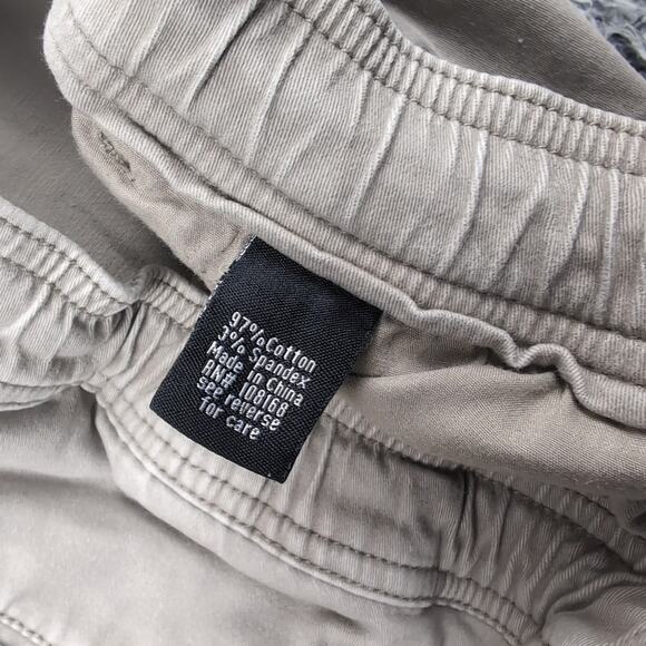 RSQ Pants Men Large Beige Pull On Jogger Skinny Slim Casual Skate Surf Normcore - Picture 5 of 10